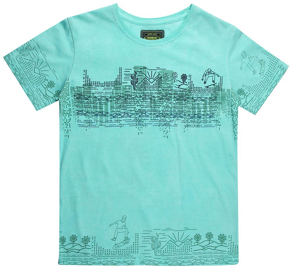 

Gini Jony Boy Cotton Solid T-shirt - Green