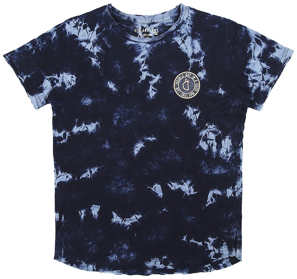 

Gini Jony Boy Cotton Solid T-shirt - Blue