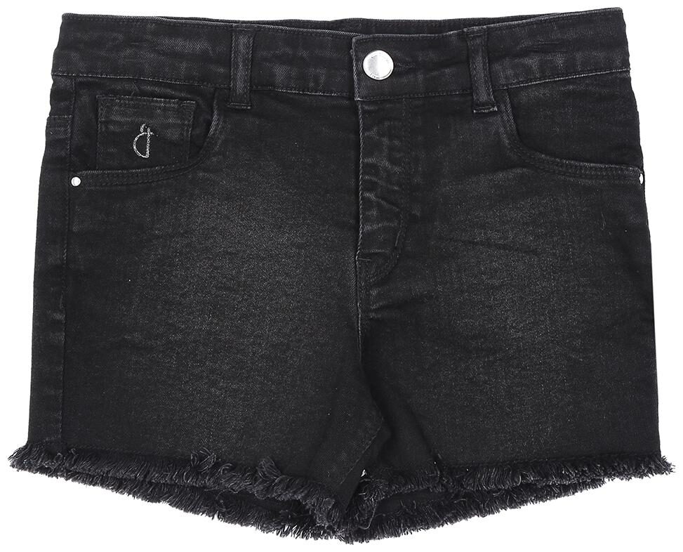 

Gini Jony Girl Denim Solid Denim shorts - Black