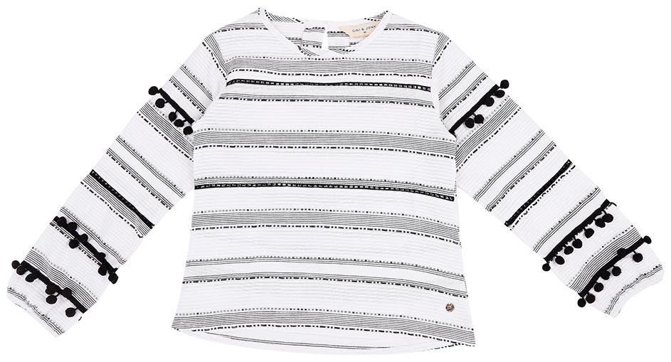 

Gini Jony Girl Cotton Printed T shirt - White