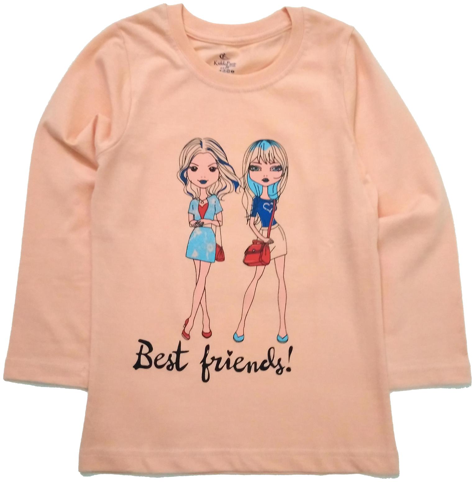 

KiddoPanti Girl Cotton Printed T shirt - Pink
