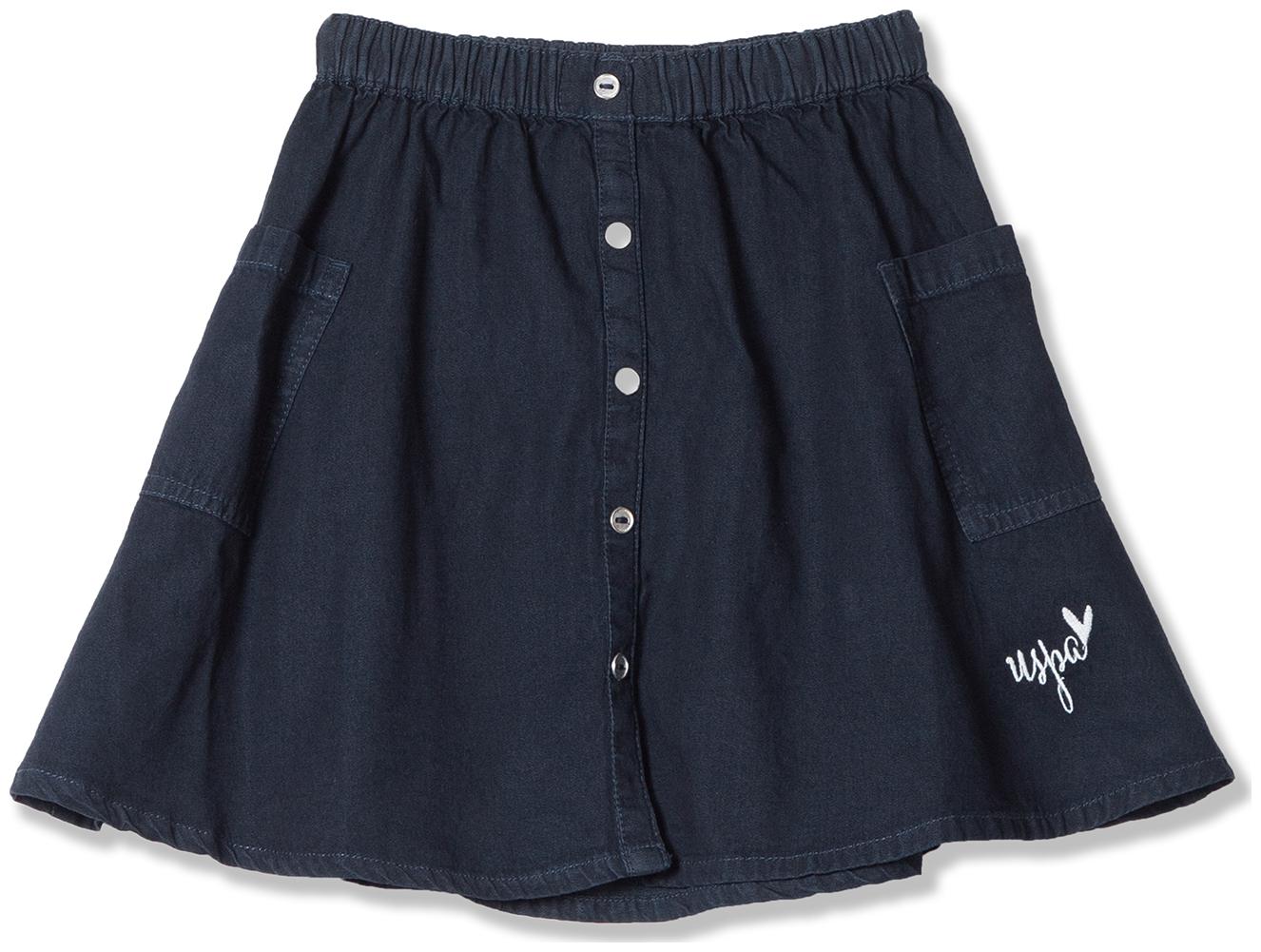 

U S Polo Assn Baby girl Cotton Solid Skirt - Blue