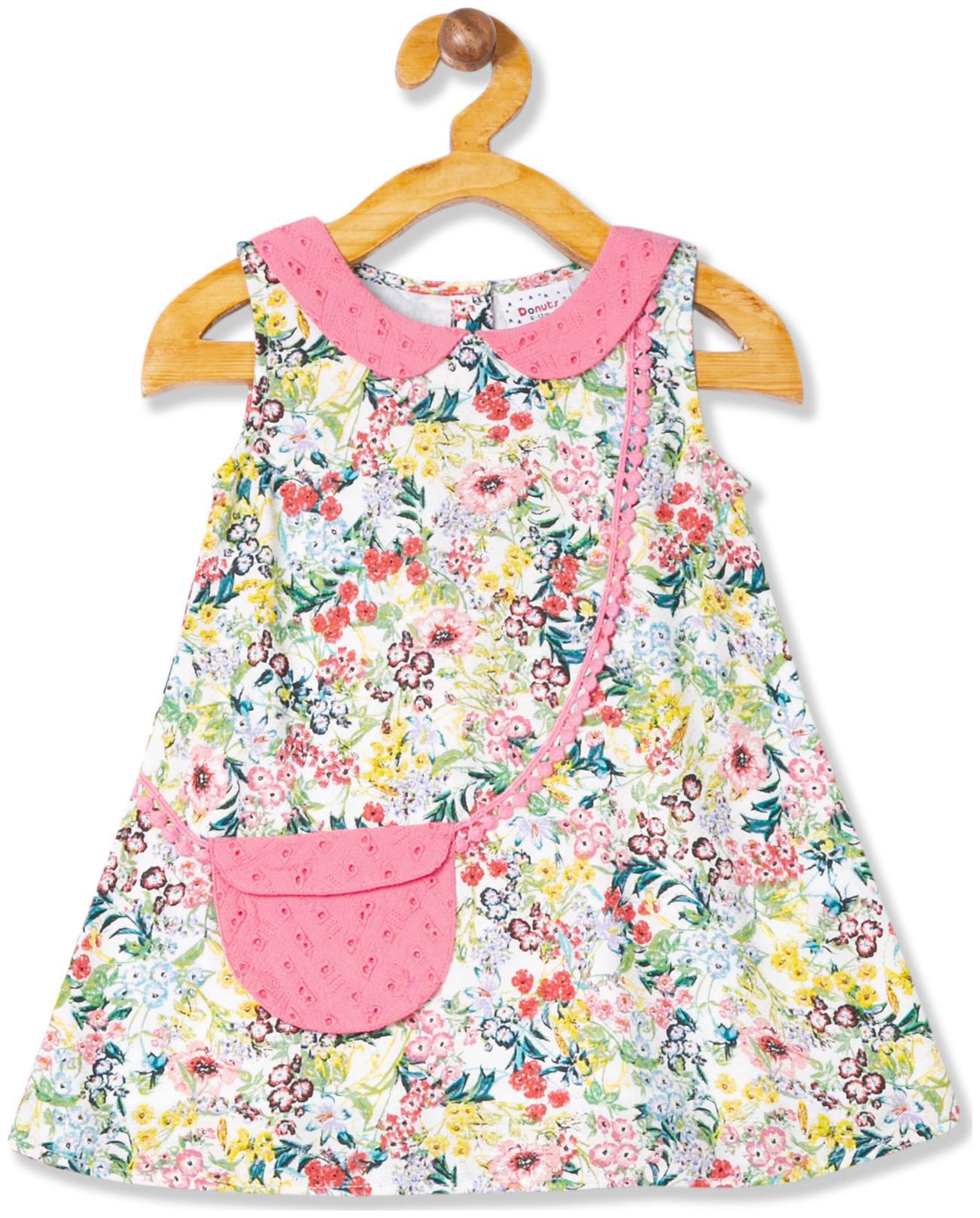 

Girls Floral Print A-Line Dress