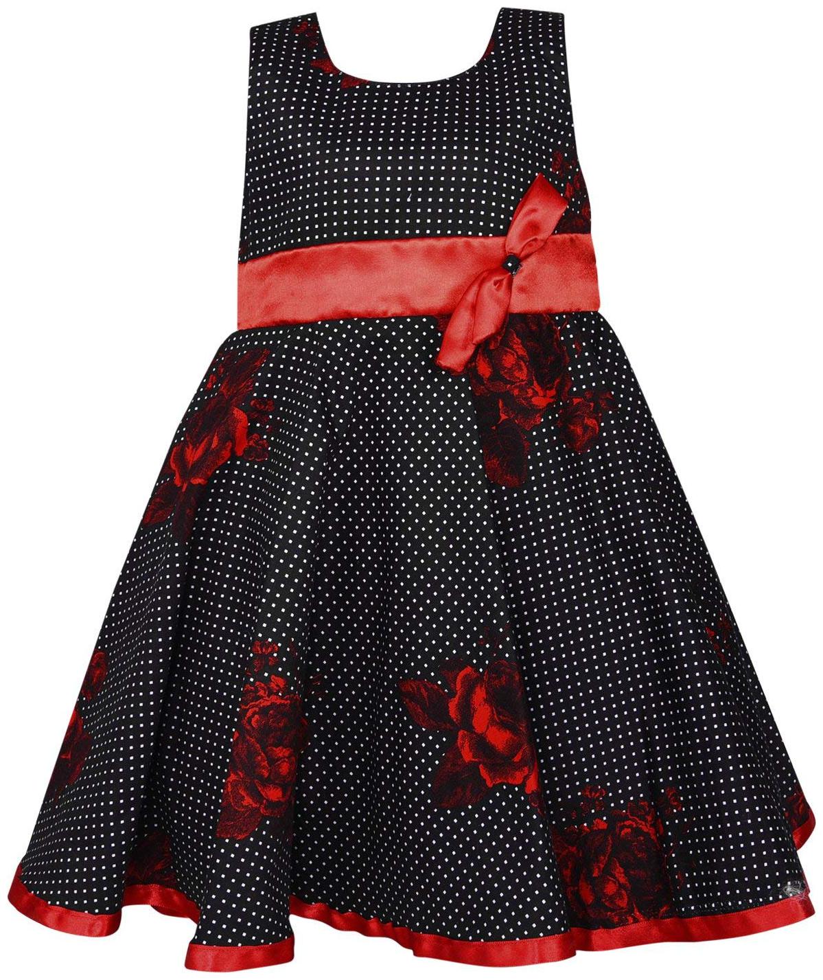 

Silver Kraft Black Cotton Sleeveless Knee Length Princess Frock ( Pack of 1 )