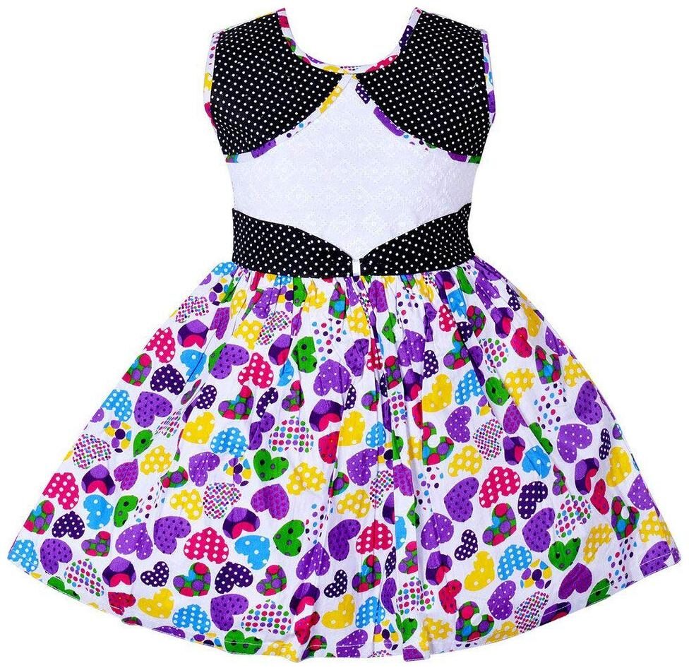 

Silver Kraft Purple Cotton Sleeveless Knee Length Princess Frock ( Pack of 1 )