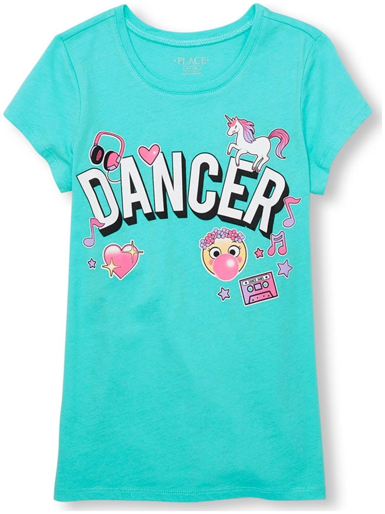 

THE CHILDREN S PLACE Girl Cotton Printed T shirt - Blue