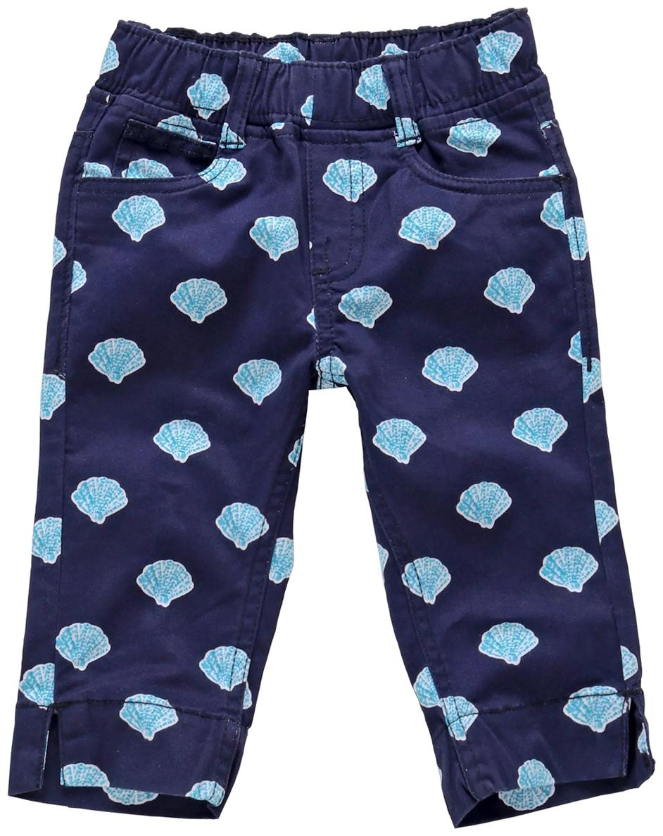 

KiddoPanti Girl Cotton blend Printed Capri - Blue