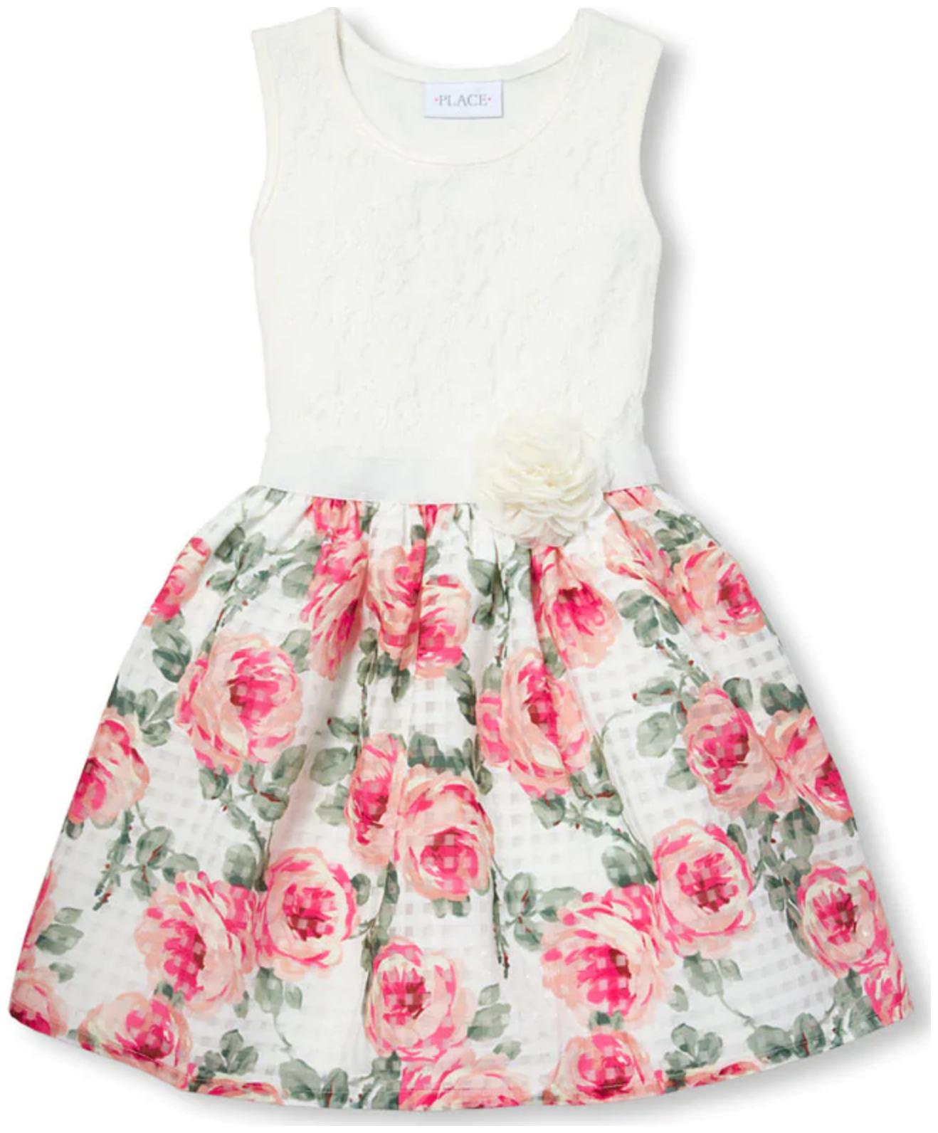 

THE CHILDREN S PLACE Multi Polyester Sleeveless Knee Length Princess Frock ( Pack of 1 )