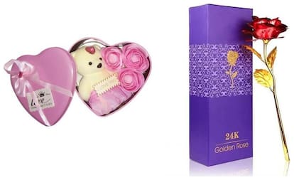 GLUCKLICH BIRTHDAY GIFT,RETURN  GIFT,ANNIVERSARY GIFT,WEDDING GIFT,LOVER GIFT,VALENTINE GIFT,(RED,PINK)PACK OF 2