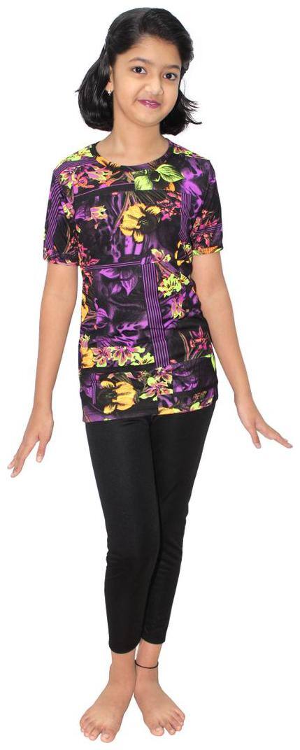 Goodluck Fashions Girl Polyester Shorts - Black