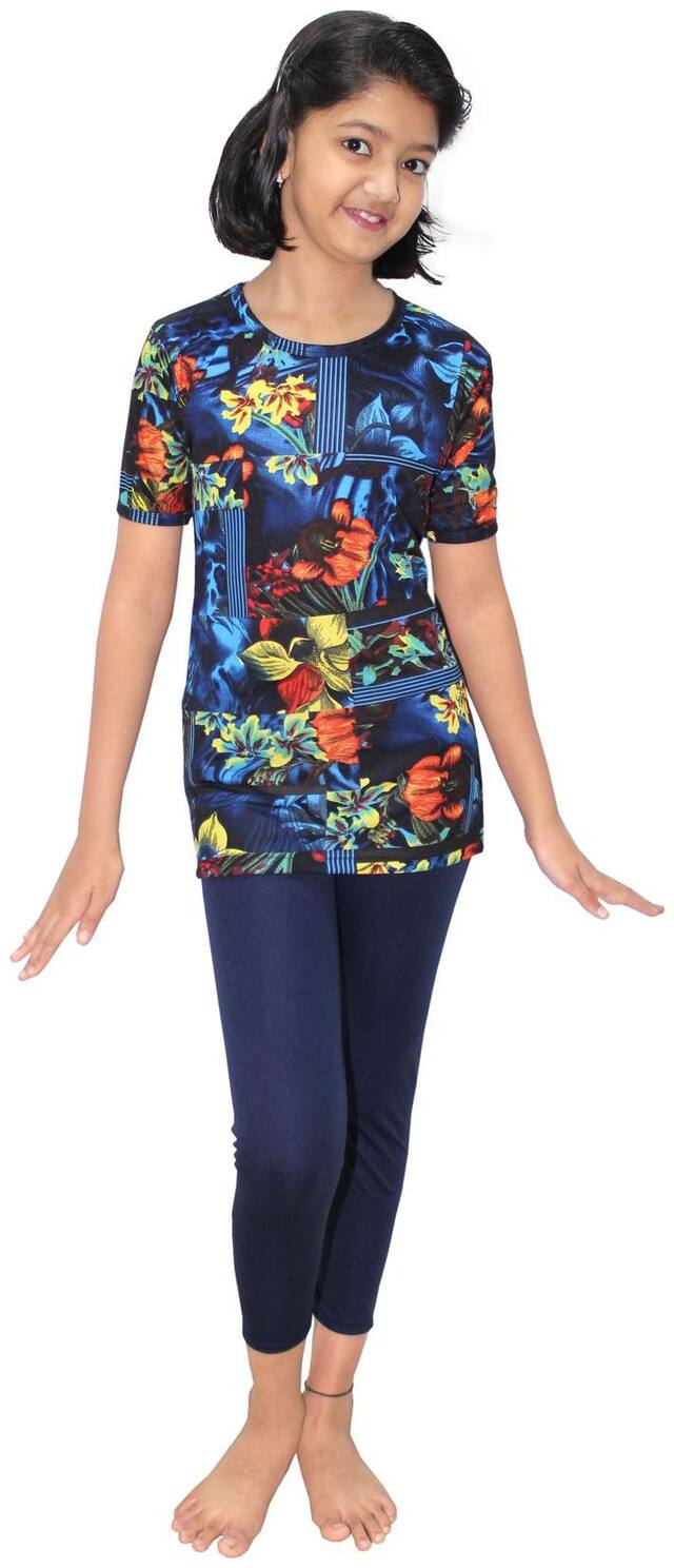 Goodluck Fashions Girl Polyester Track pants - Blue