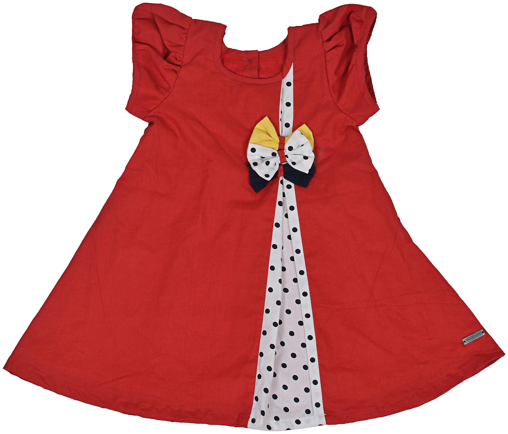 

Goodwill Red Cotton Sleeveless Midi Princess Frock ( Pack of 1 )