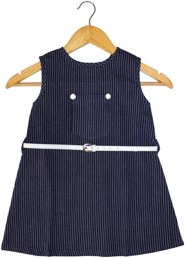 GOODWILL Girl's Casual Linning Print Rayon Frock Dress_GWK-109Blue_5to6Yr