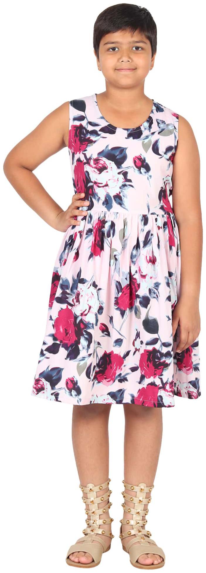 

GraceDiva Multi Polyester Sleeveless Knee Length Princess Frock ( Pack of 1 )