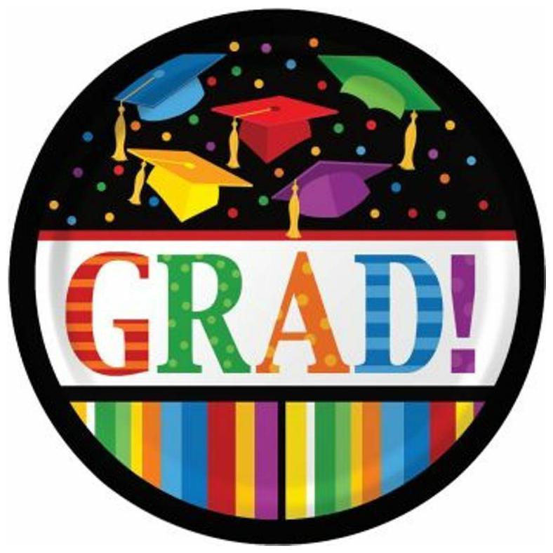 

Graduation Fest 7 8 ct Party Dessert Plates