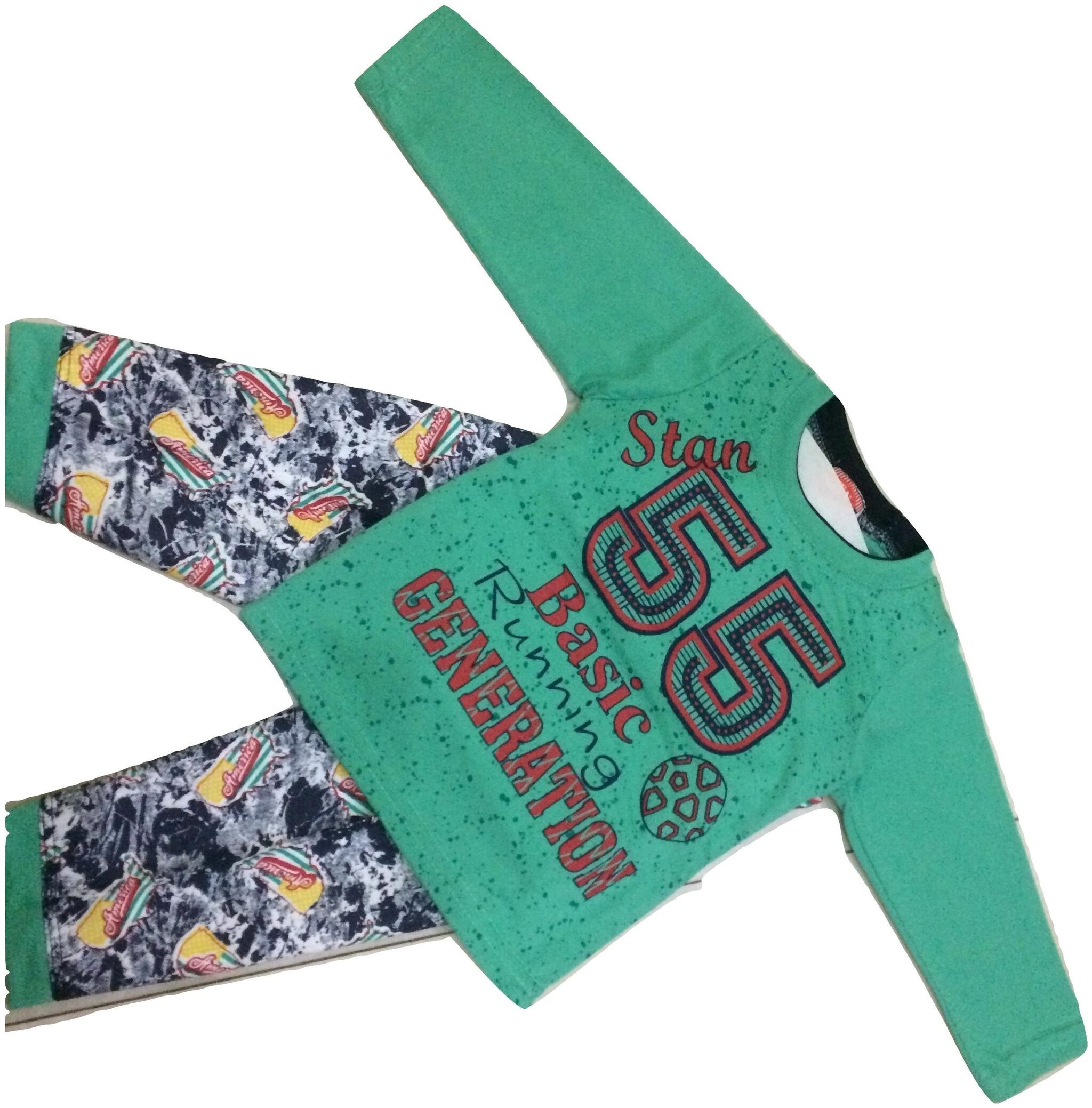 

Pratishtha Creations Baby boy Top bottom set - Green