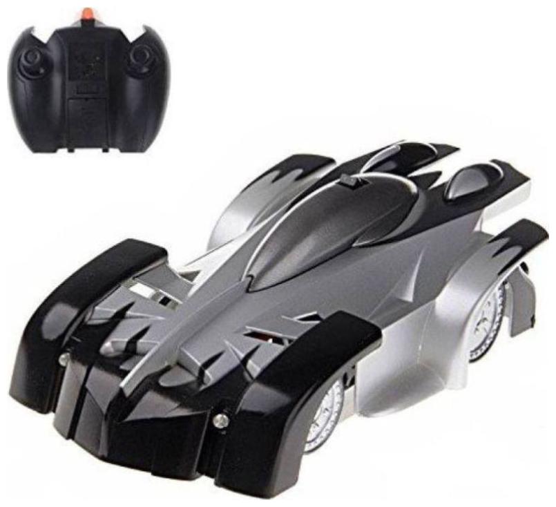 

Grey Wall Climber Car with USB Charging Cable and 6 AA Batteries