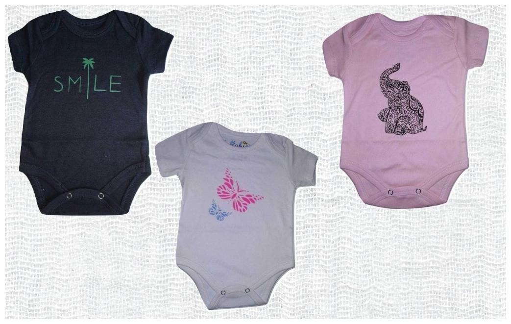 

HALF SLEEVE BODYSUITS FOR INFANTS