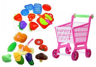 buy halo nation toddler fruits vegetables food trolley toy