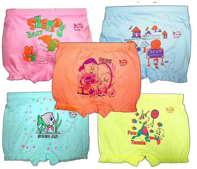 Bloomer  /Innerwear/underwear pack of Five /Light Color Photo Print