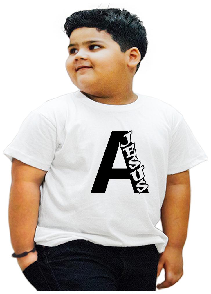

HEYUZE Boy Cotton Printed T-shirt - White