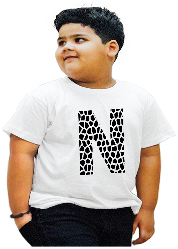 

HEYUZE Boy Cotton Printed T-shirt - White