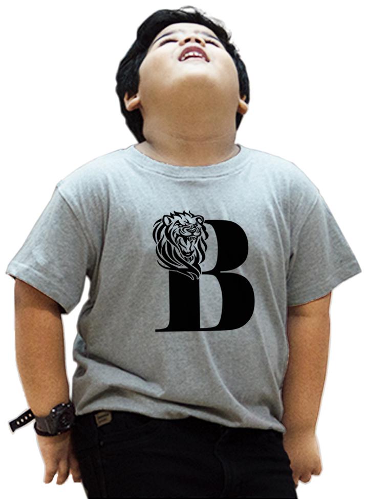 

HEYUZE Boy Cotton Printed T-shirt - Grey