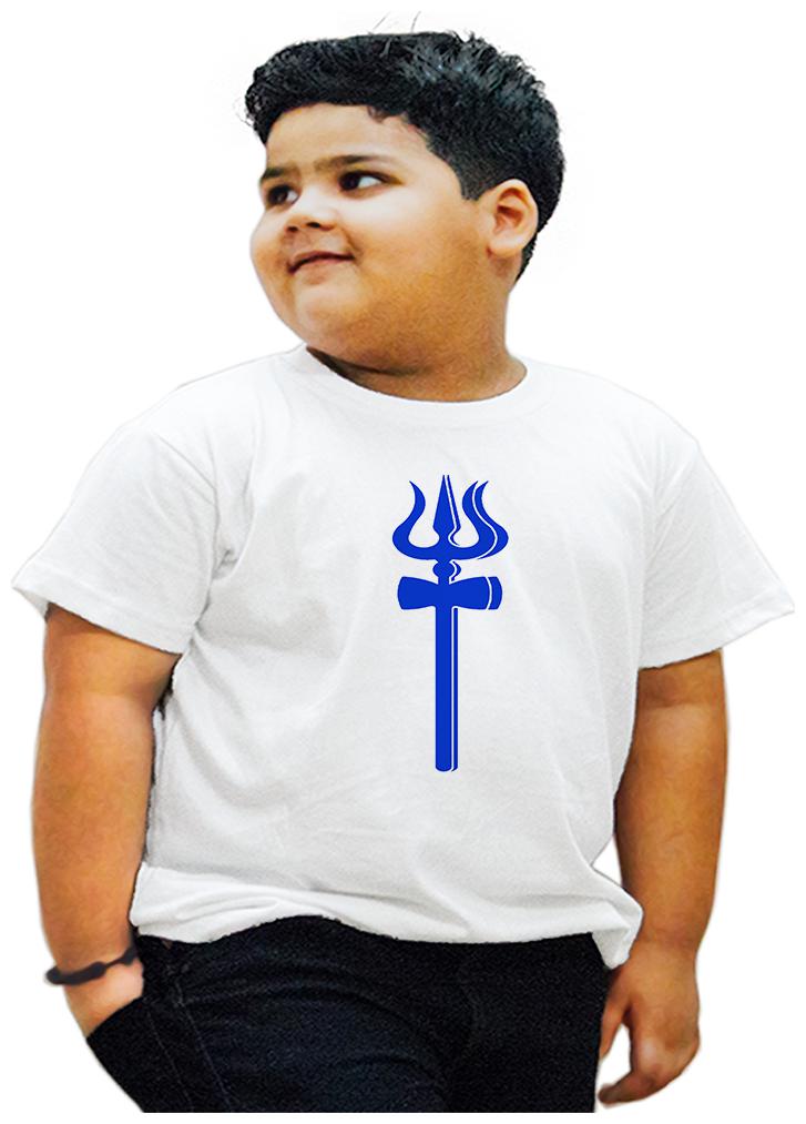 

HEYUZE Boy Cotton Printed T-shirt - White