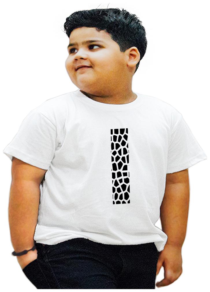 

HEYUZE Boy Cotton Printed T-shirt - White