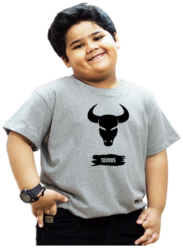 

HEYUZE Boy Cotton Solid T-shirt - Grey