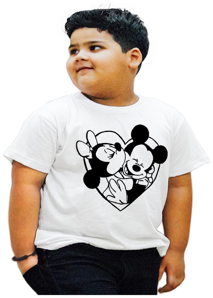 

HEYUZE Boy Cotton Printed T-shirt - White