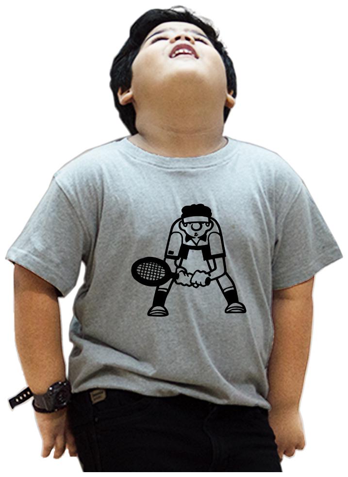 

HEYUZE Boy Cotton Printed T-shirt - Grey