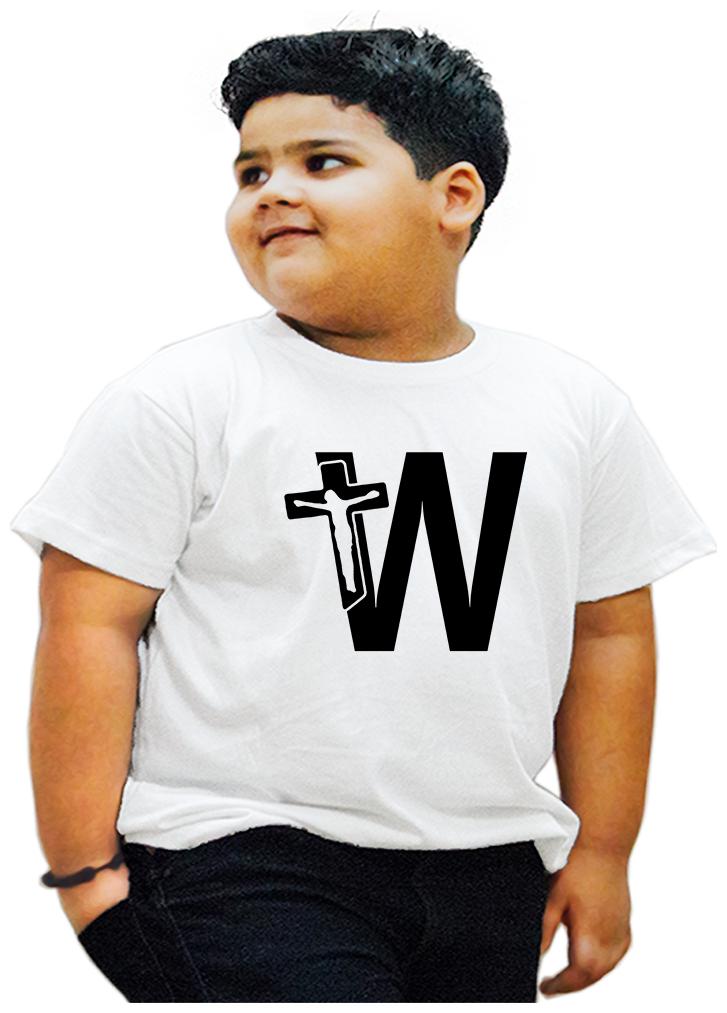 

HEYUZE Boy Cotton Printed T-shirt - White