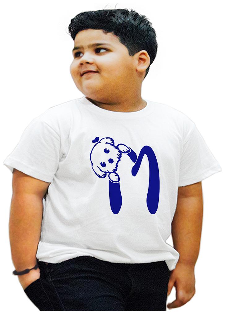 

HEYUZE Boy Cotton Printed T-shirt - White