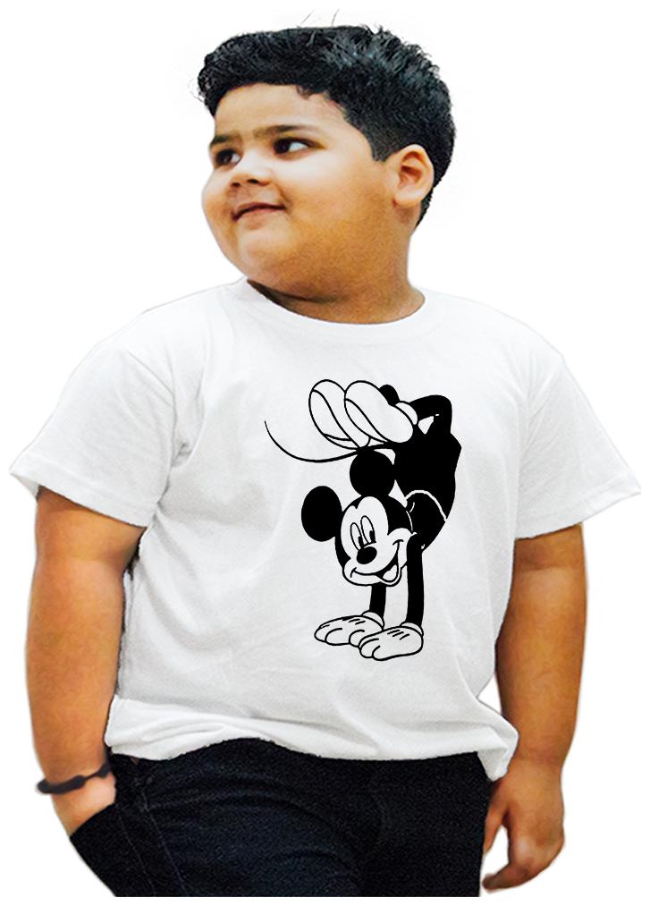 

HEYUZE Boy Cotton Printed T-shirt - White