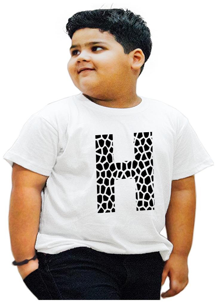 

HEYUZE Boy Cotton Printed T-shirt - White