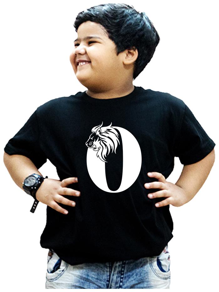 

HEYUZE Boy Cotton Printed T-shirt - Black