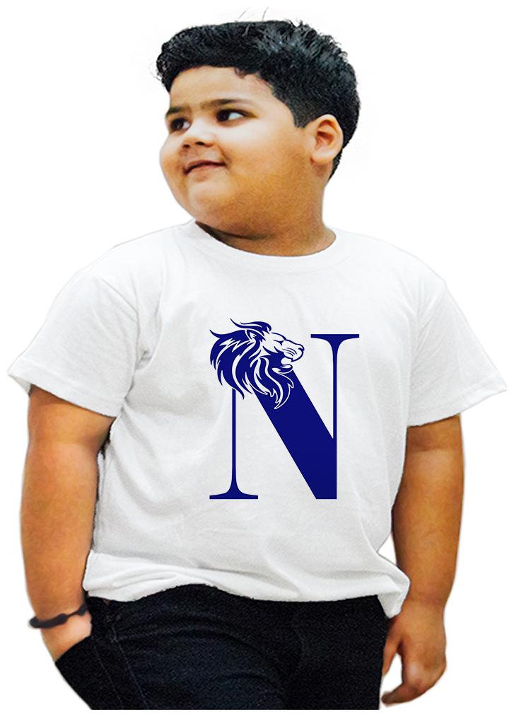

HEYUZE Boy Cotton Printed T-shirt - White