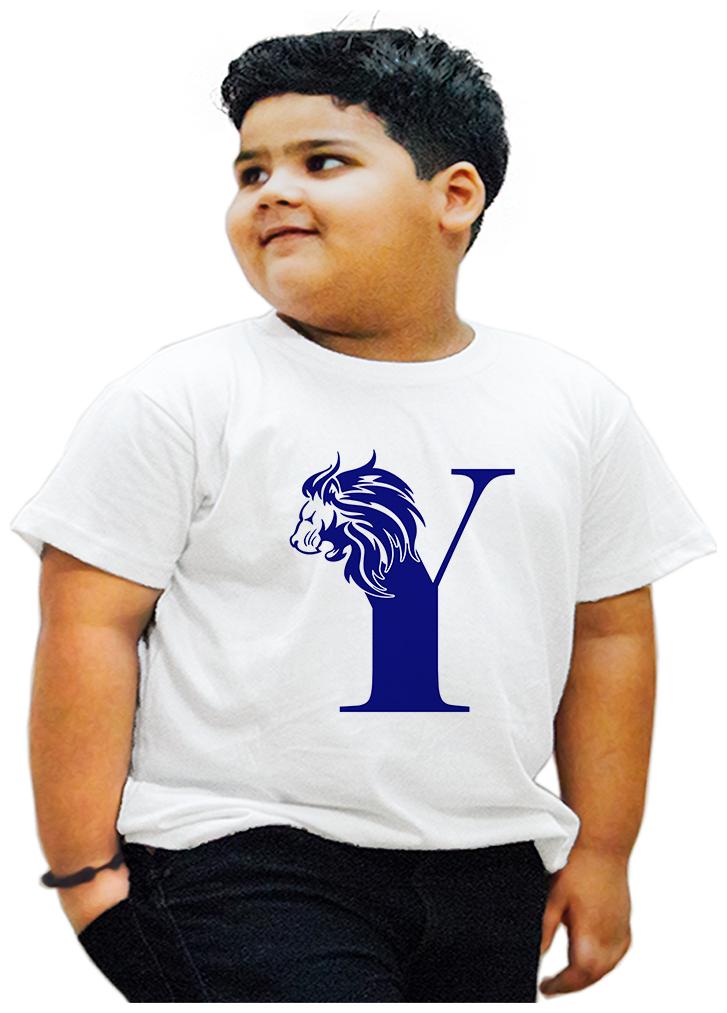 

HEYUZE Boy Cotton Printed T-shirt - White