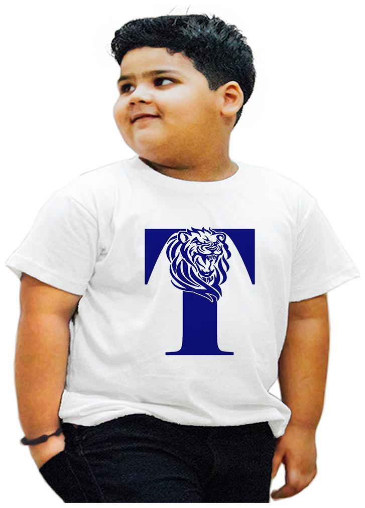 

HEYUZE Boy Cotton Printed T-shirt - White