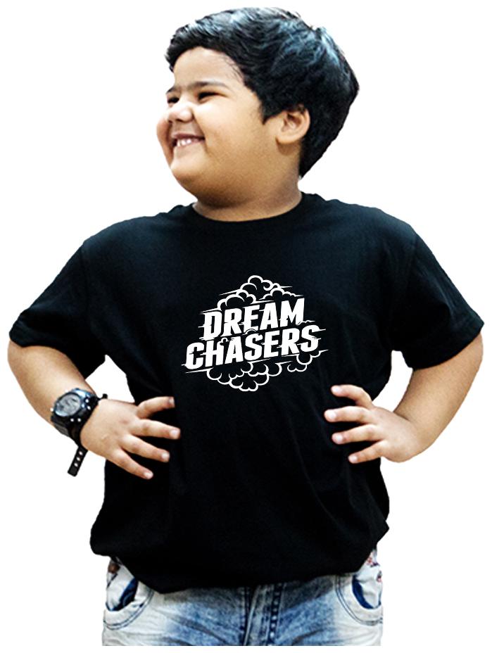 

HEYUZE Boy Cotton Printed T-shirt - Black