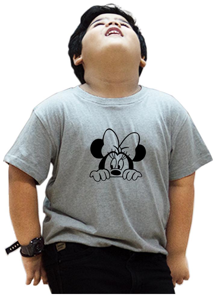 

HEYUZE Boy Cotton Solid T-shirt - Grey