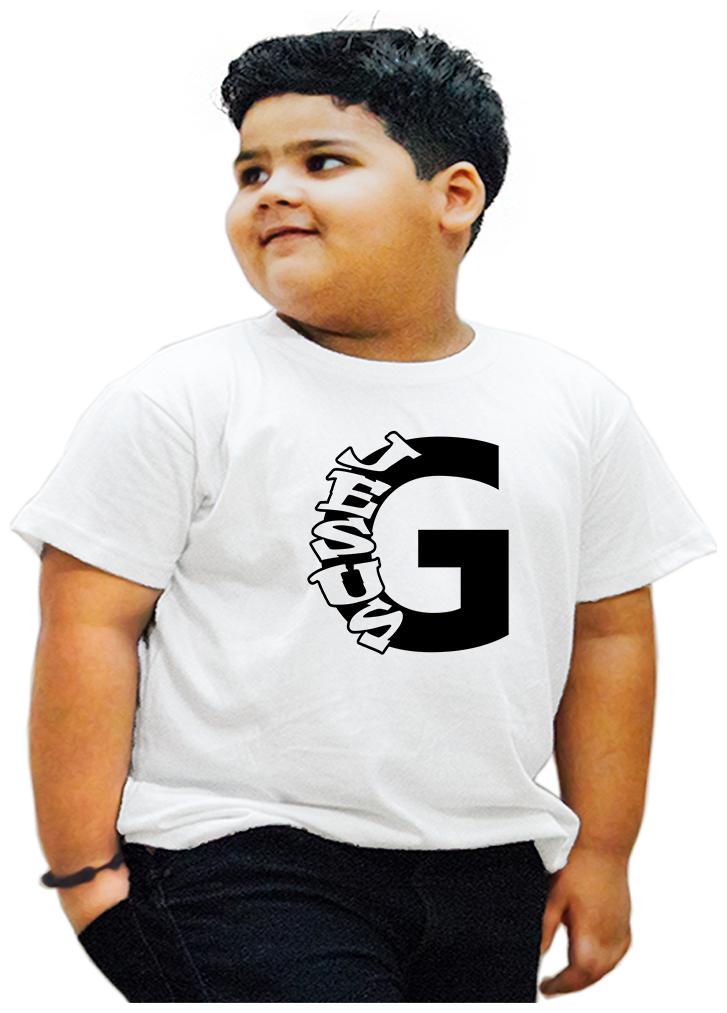 

HEYUZE Boy Cotton Printed T-shirt - White