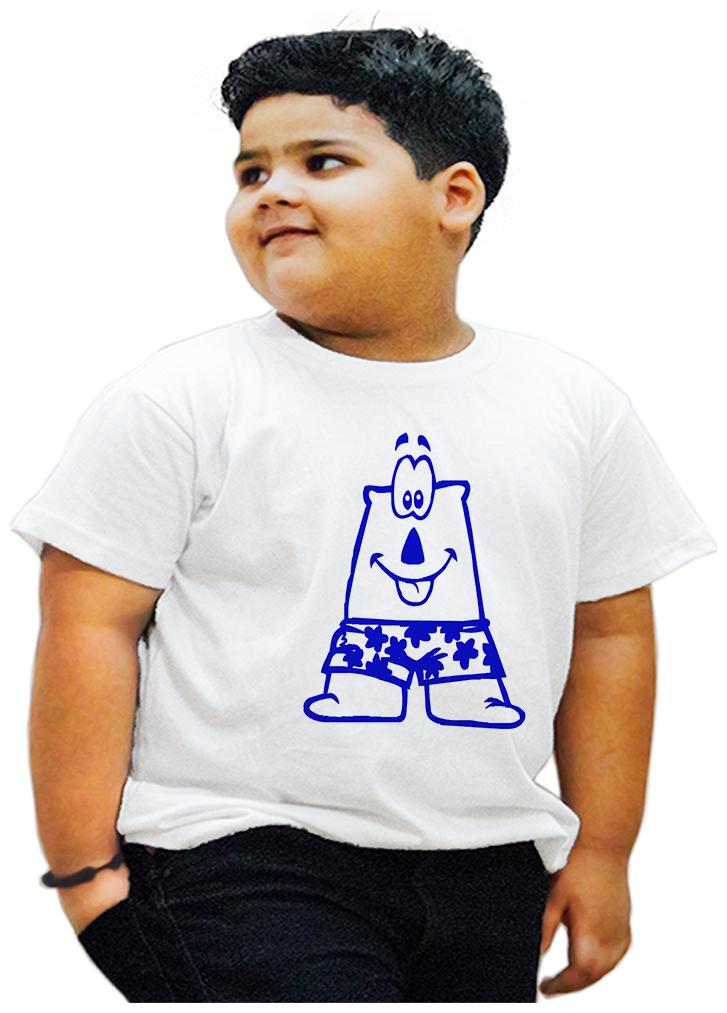 

HEYUZE Boy Cotton Printed T-shirt - White