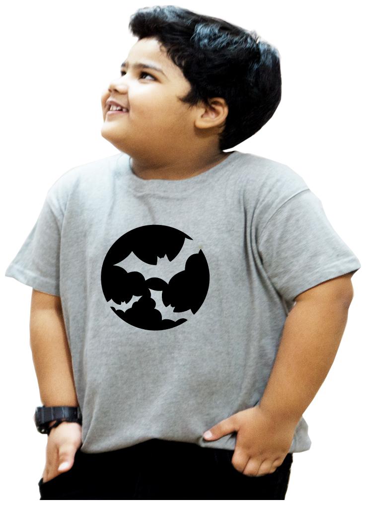 

HEYUZE Boy Cotton Solid T-shirt - Grey