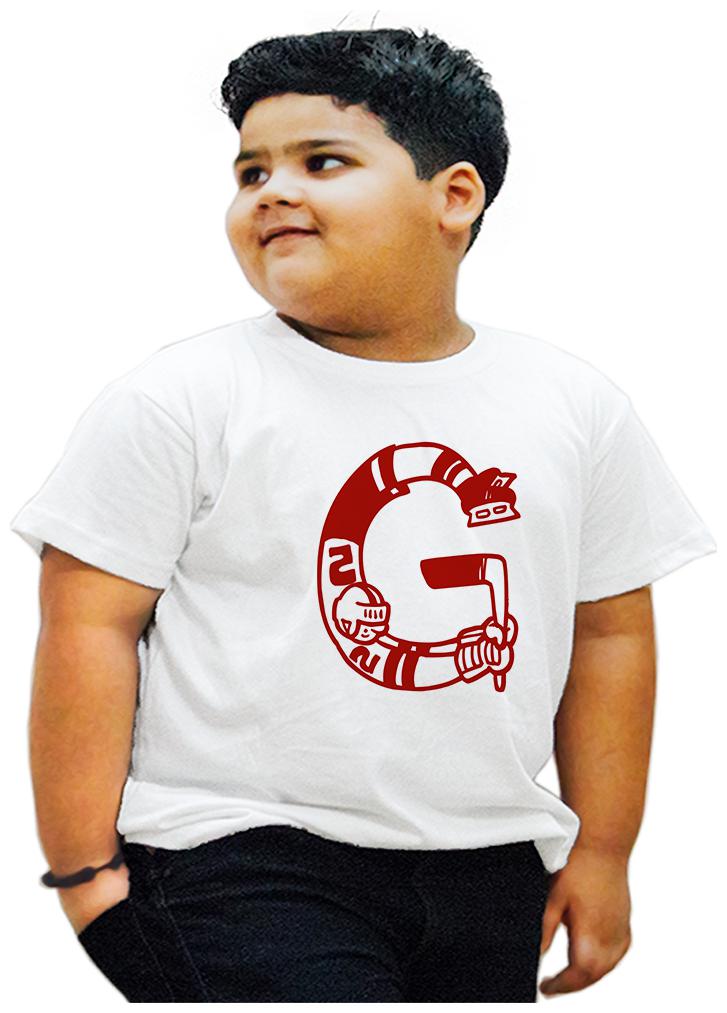 

HEYUZE Boy Cotton Printed T-shirt - White
