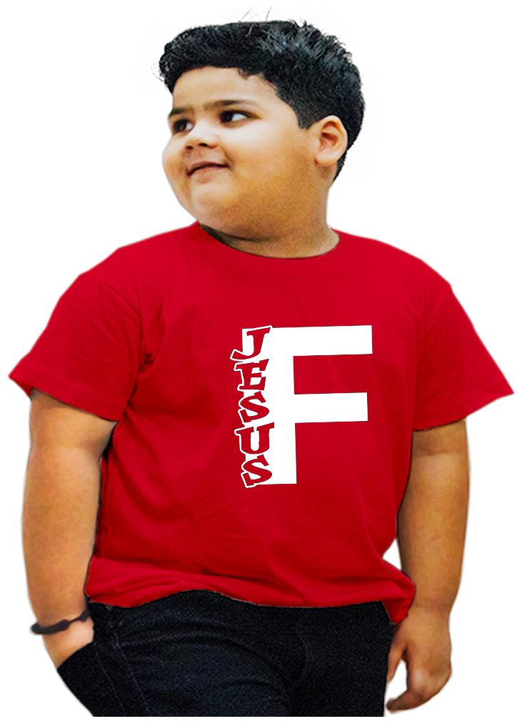 

HEYUZE Boy Cotton Printed T-shirt - Red