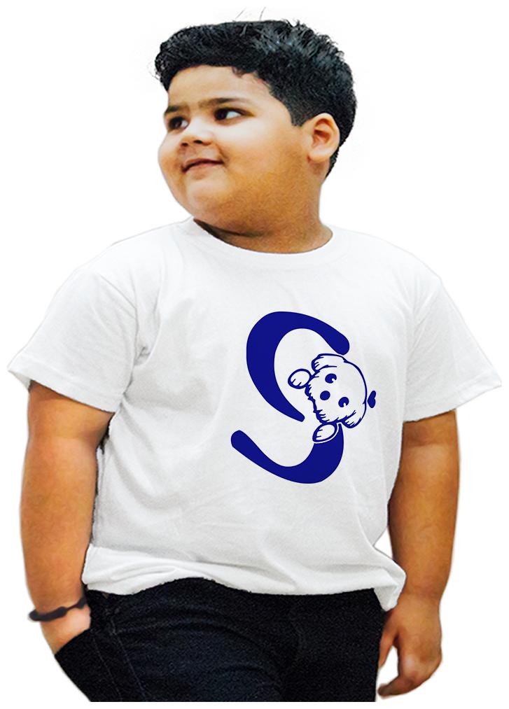 

HEYUZE Boy Cotton Printed T-shirt - White