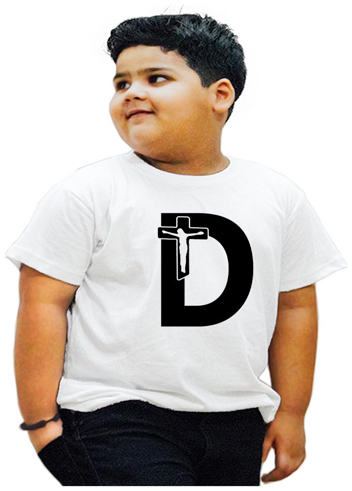 

HEYUZE Boy Cotton Printed T-shirt - White