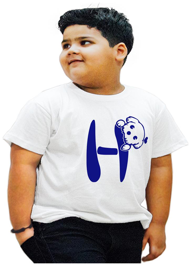 

HEYUZE Boy Cotton Printed T-shirt - White